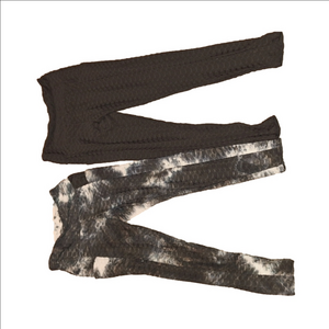 EYE CANDY / WOMENS WORKOUT LEGGINGS/ MEDIUM/ SET OF 2/MEDIUM